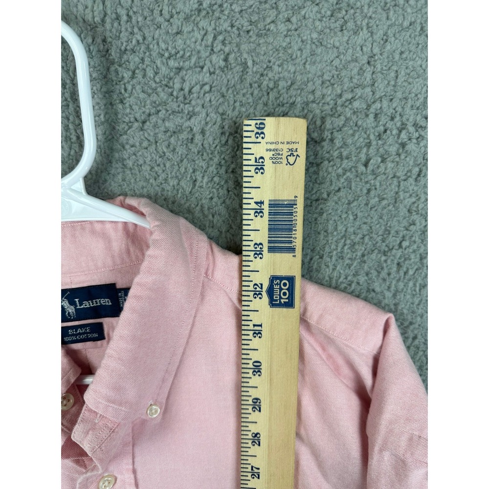 Ralph Lauren Shirt Mens XL Pink Oxford Blake Button Down Flex Pony Preppy Mens - Picture 6 of 8